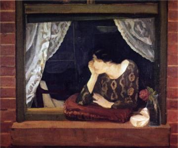 A Window on the Street Artwork by John Sloan