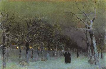 Boulevard in the Evening Artwork by Isaac Ilich Levitan