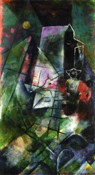 Picture with Moon Artwork by Heinrich Campendonk