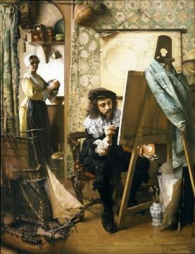 Artist in his Studio Artwork by Eduard Charlemont