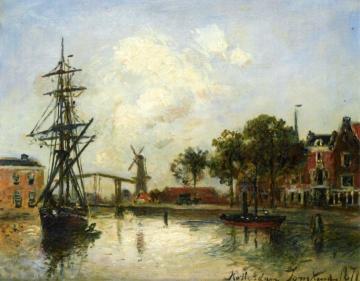 Entry to the Port, Rotterdam Artwork by Johan Berthold Jongkind