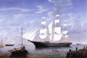 Star Light in Harbor Artwork by Fitz Hugh Lane