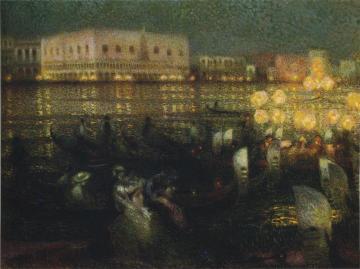 La Serenade, Venice Artwork by Henri Le Sidaner