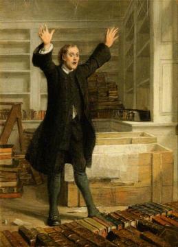 Dominie Sampson Artwork by Charles Robert Leslie