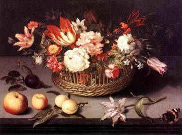 Basket Of Flowers Artwork by Johannes Bosschaert
