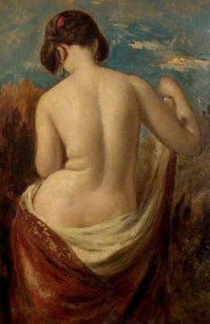 Study Of A Half-nude Figure Artwork by William Etty