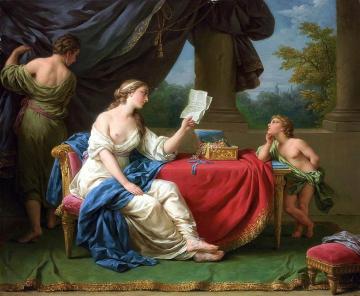 Penelope Reading a Letter from Odysseus Artwork by Louis Jean François Lagrenée