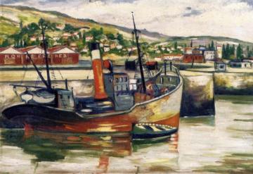 Port of Dieppe Artwork by Elisée Maclet