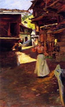 Summer In The Alps Artwork by Julius LeBlanc Stewart