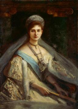 Empress Alexandra Fyodorovna Of Russia Artwork by Albert von Keller