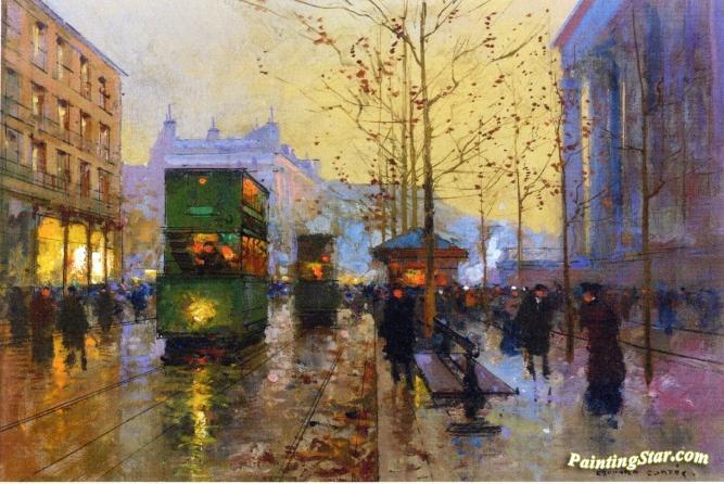 La Madeleine, Twilight Artwork by Edouard Léon Cortes