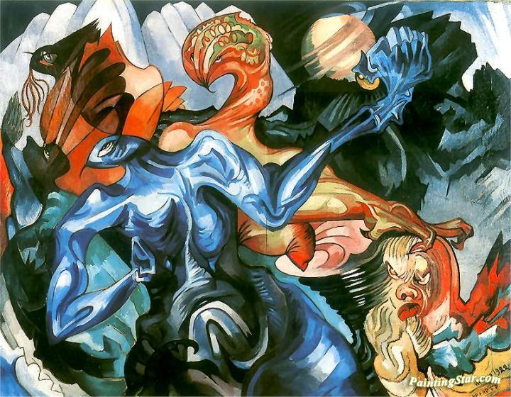 Composition Artwork by Stanislaw Ignacy Witkiewicz