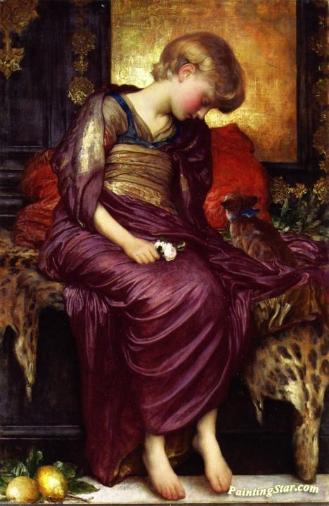 Kittens Artwork by Sir Frederick Lord Leighton