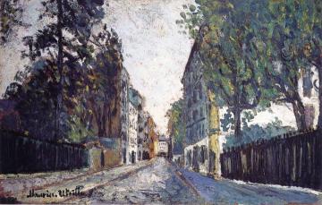 Suburban Street Artwork by Maurice Utrillo