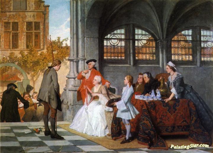 The Archer's Prize Artwork by Auguste Serrure