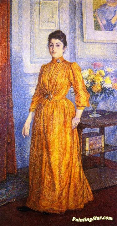 Portrait of Madame V.R. Artwork by Theo van Rysselberghe