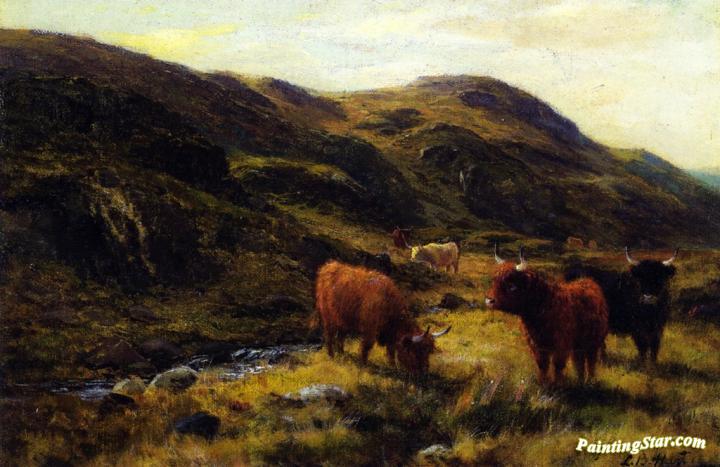 Highland Cattle Artwork by Louis Bosworth Hurt