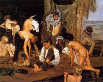 At The Swimming Hole Artwork by Max Liebermann