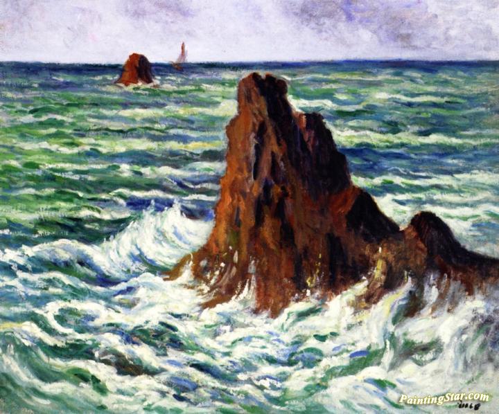 Locquivy, The Reef Artwork by Maximilien Luce