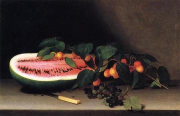 Still Life With Watermelon Artwork by Raphaelle Peale