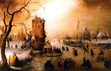 Winter Scene Artwork by Hendrick Avercamp