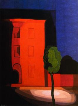 Summer Night Artwork by Oscar Bluemner