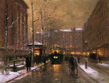 Place de la Madeleine, Paris Artwork by Edouard Léon Cortes