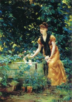 In The Garden Artwork by Francis Coates Jones