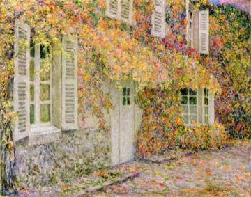The House in Autumn Artwork by Henri Le Sidaner