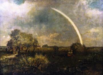 Long Island Landscape with Rainbow Artwork by Charles Henry Miller