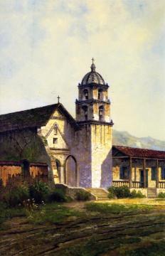 Mission San Buenaventura Artwork by Edwin Deakin