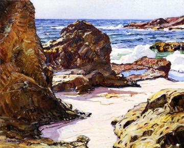 Rocks And Sea Artwork by George Gardner Symons