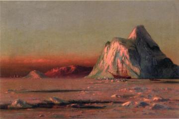 The Bark "Panther" Under the Midnight Sun Artwork by William Bradford