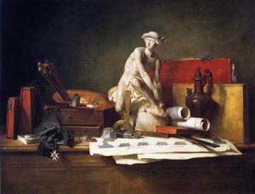 The Attributes of the Arts and Their Rewards Artwork by Jean-Baptiste-Simeon Chardin