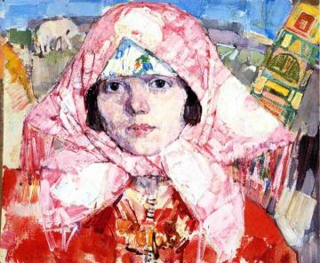 The Pink Babushka Artwork by Leon Shulman Gaspard