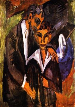 Graef and Friend Artwork by Ernst Ludwig Kirchner