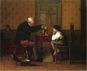 The Clock Doctor Artwork by Enoch Wood Perry