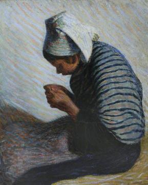 Young Breton Peasant Artwork by Roderic OConnor