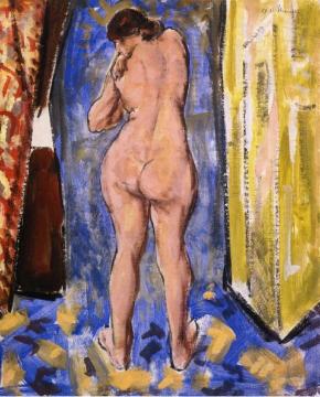 Standing Female Nude Artwork by Alfred Henry Maurer