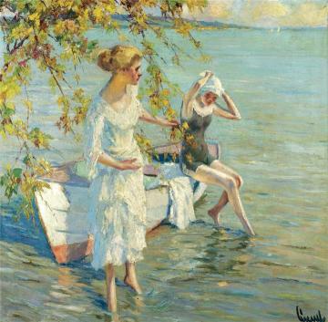 The Bathers Artwork by Edward Cucuel
