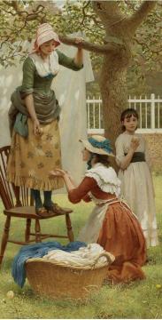 The Daughters Of Eve Artwork by George Dunlop Leslie