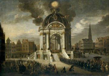 The procession of Christ the Redeemer in Antwerp, August 27, 1685 Artwork by Hendrik van Minderhout