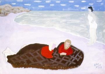 Chilly Girls by the Sea Artwork by Milton Avery