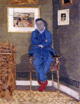 Félix Vallotton in His Studio Artwork by Edouard Vuillard