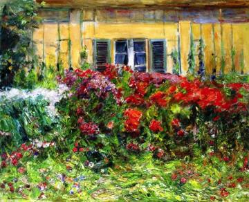 Flowers in Front of the Gardener's House to the South Artwork by Max Liebermann