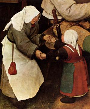 The Peasant Dance (detail) Artwork by Pieter Bruegel the Elder