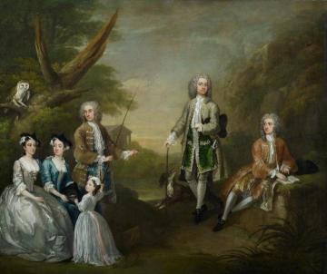 The Popple and Ashley Families Artwork by William Hogarth