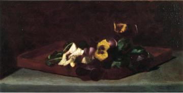 Pansies on a Tray Artwork by John La Farge