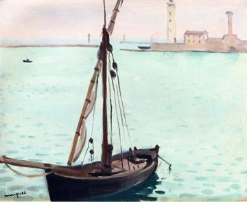 The Harbor at Sète Artwork by Albert Marquet