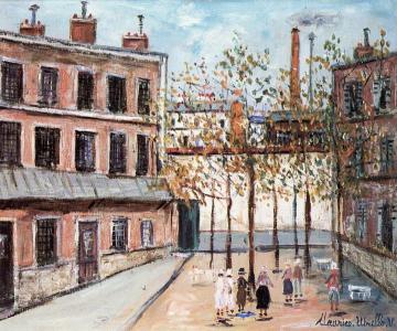 Nursing Home near Paris Artwork by Maurice Utrillo